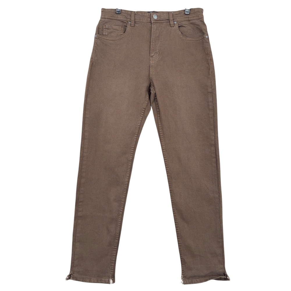 Cotton On Tapered Pants Women 30 Cotton Elastane Brown 10875